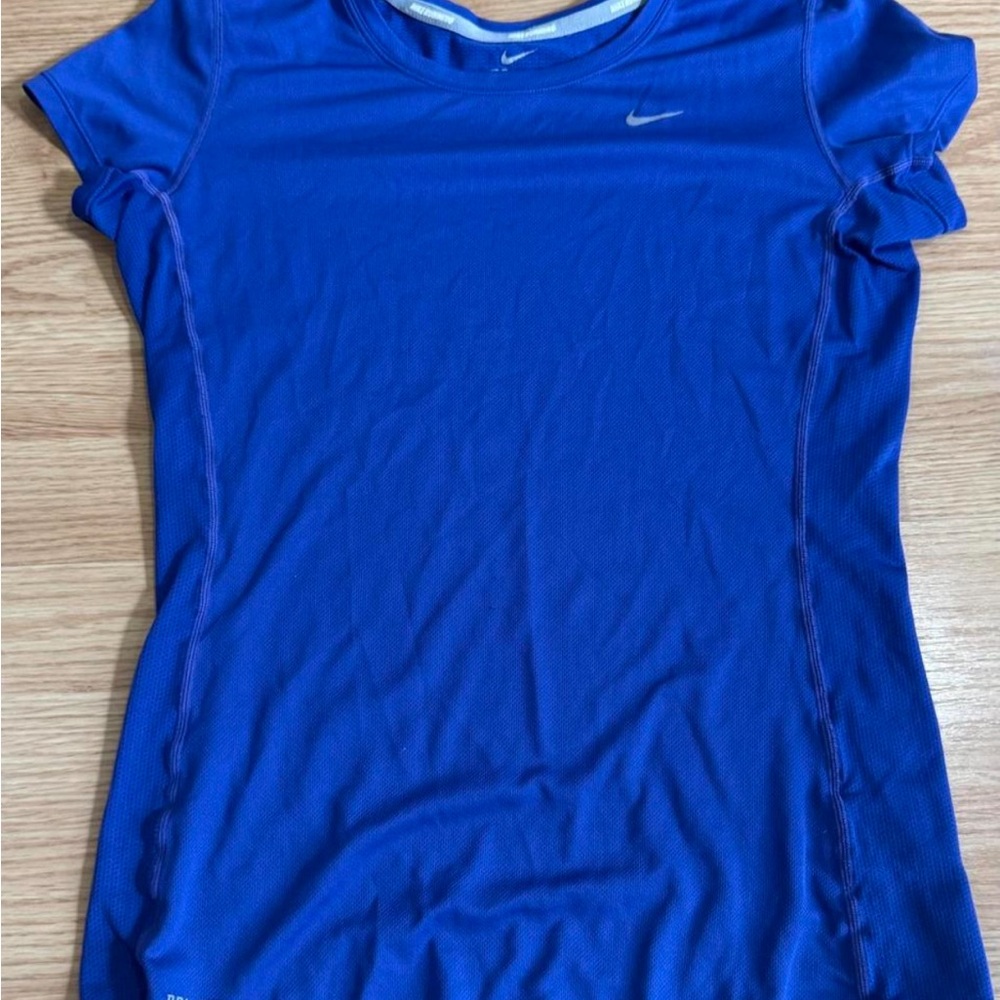 Nike Blue Short Sleeve Tee Performance Comfort